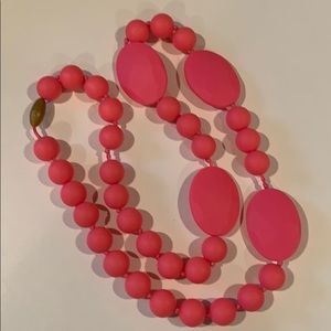 Chewbeads Necklace in Punchy Pink